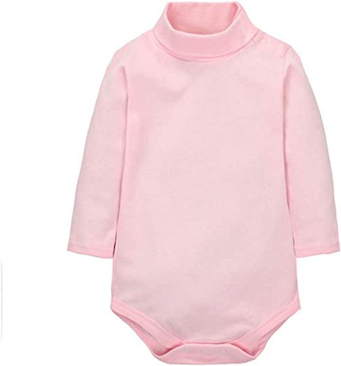 Picture of 80040 100% Cotton Thermal Turtlenecks Bodies Babies PINK
